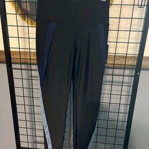 Lanston Sport Black and Blue Women's Pants